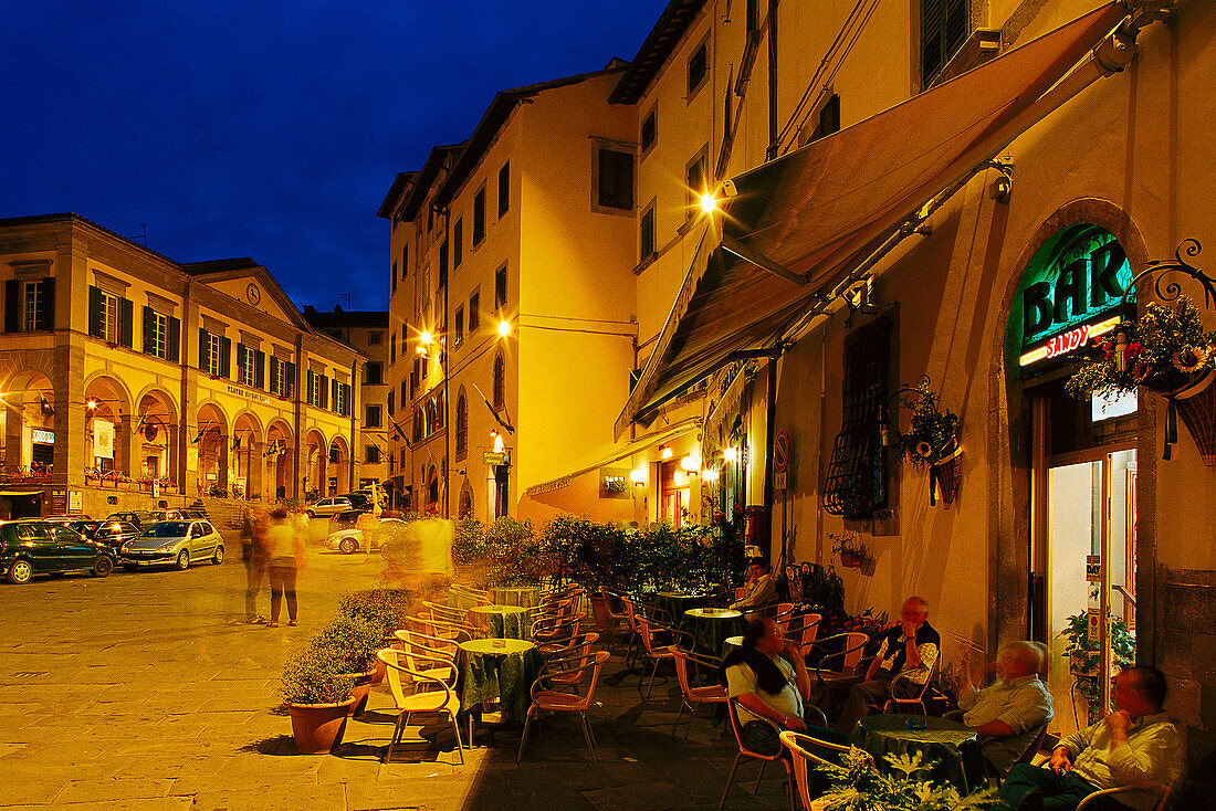 Piazza Signorelli, Cortona, Toskana, Italien