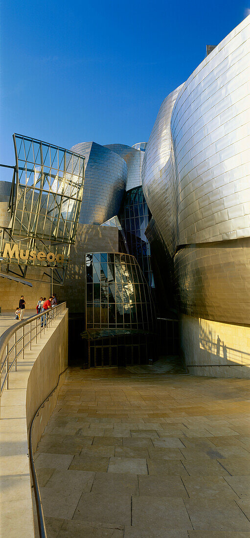 Guggenheim Bilbao Museum by Architect Frank Gehry, Bilbao, Province of Biscay, Basque Country, Spain