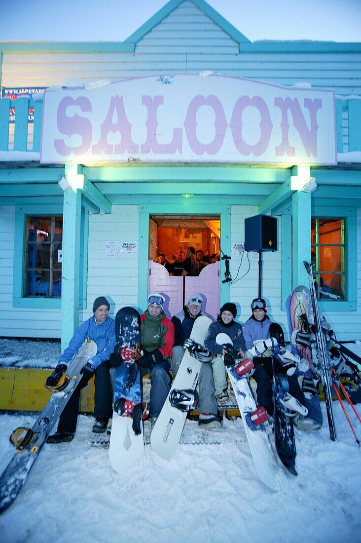 Apres Ski at the Pub Saloon, Laax Murschetg, Grisons, Switzerland