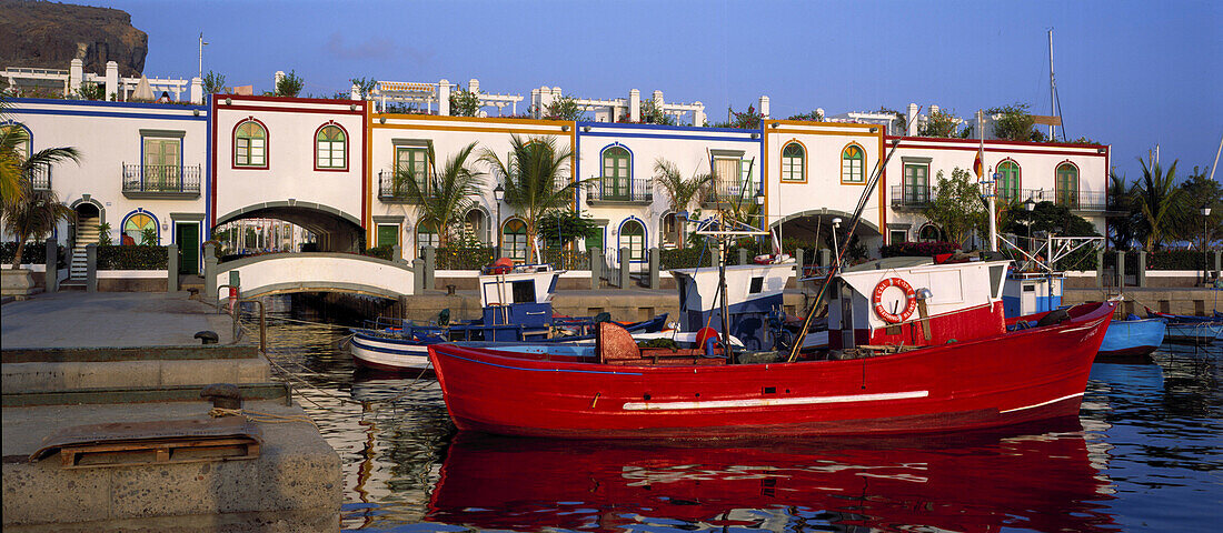 Fischerhafen, Puerto de Mogán, Gran Canaria Kanarische Inseln, Spanien