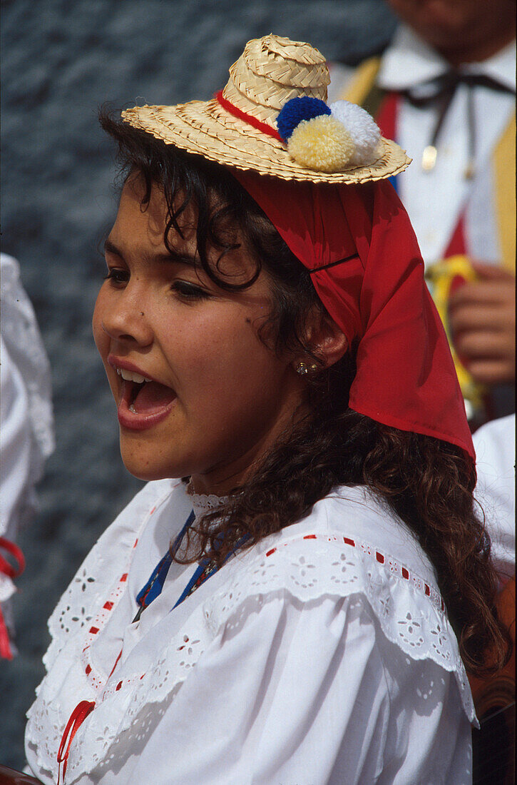 Fest der Mandelbluete, Tejeda, Gran Canaria Kanarische Inseln, Spanien