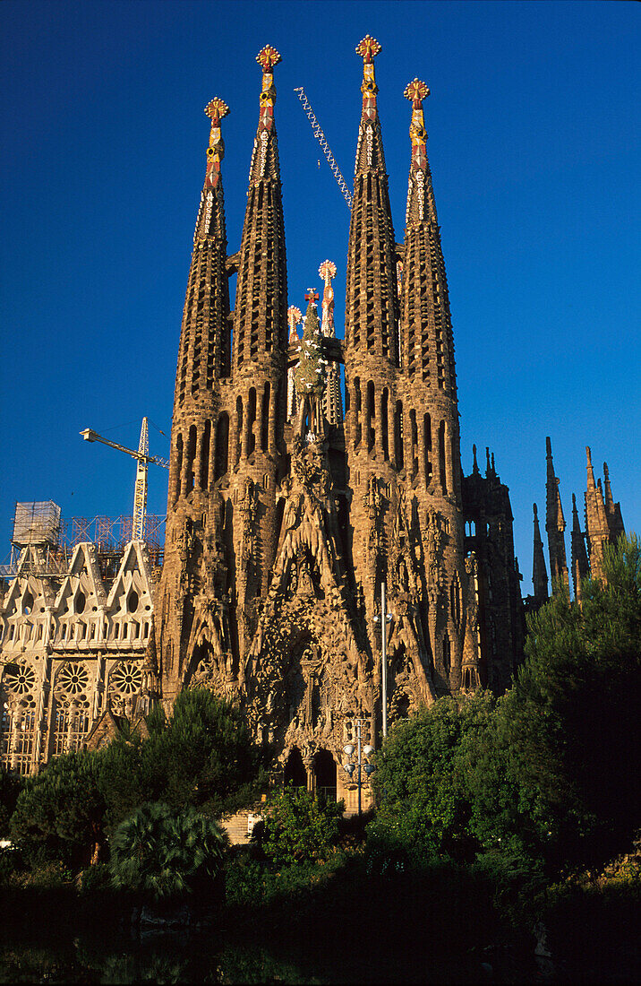 La Sagrada Familia, Gaudí Architektur, Barcelona, Katalonien, Spanien, Europa