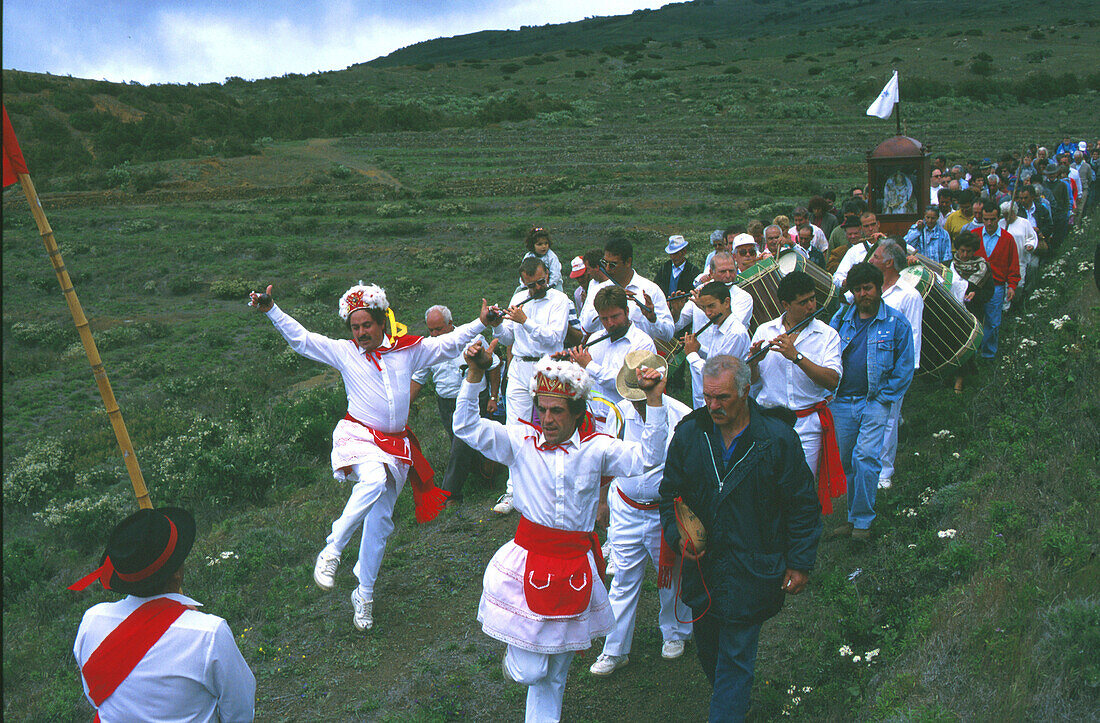 Hirtenfest, Santuario N.S. de los Reyes, El Hierro, Kanarische Inseln, Spanien