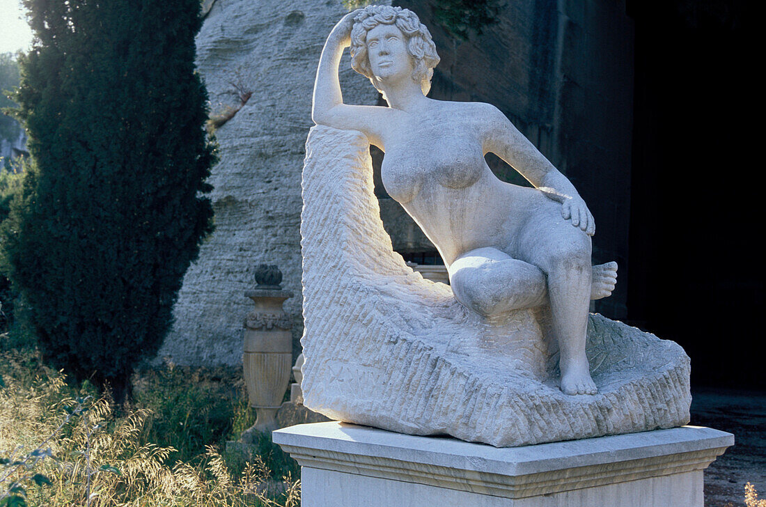 Bildhaueratelier Daniel Pernix, Les Baux, Provence, Frankreich