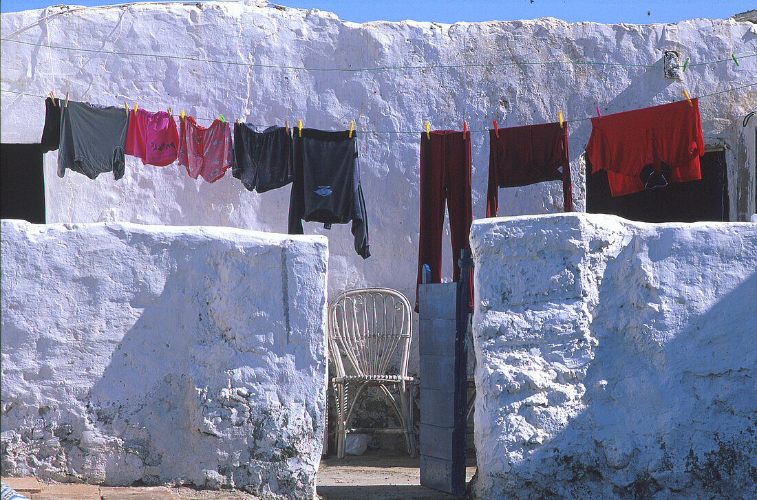 Haus eines Fischers, Caleta del Sebo, La Graciosa, Kanarische Inseln, Spanien, vor Lanzarote