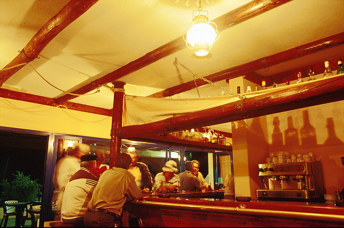 Bar-Restaurant El Varadero, Caleta del Sebo, La Graciosa Kanarische Inseln, Spanien, vor Lanzarote