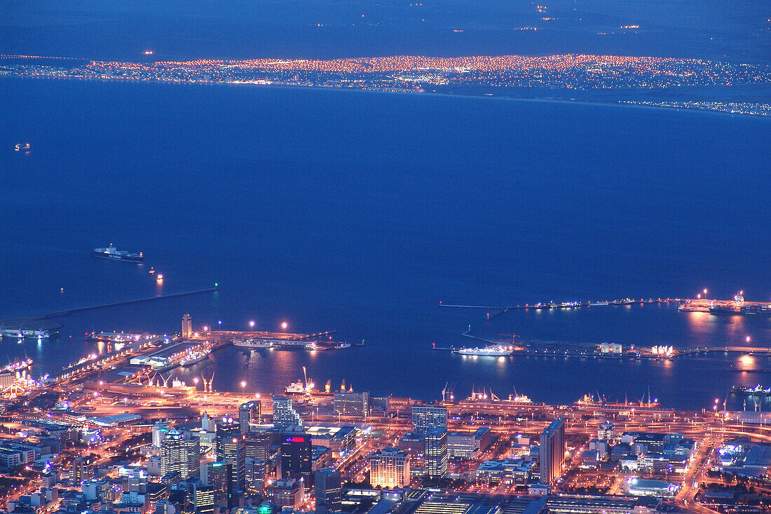 Kapstadt bei Nacht, Südafrika