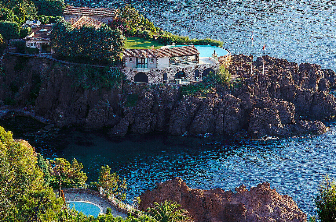 Villa am Meer, Miramar, Côte d'Azur, Alpes Maritimes, Provence, Frankreich