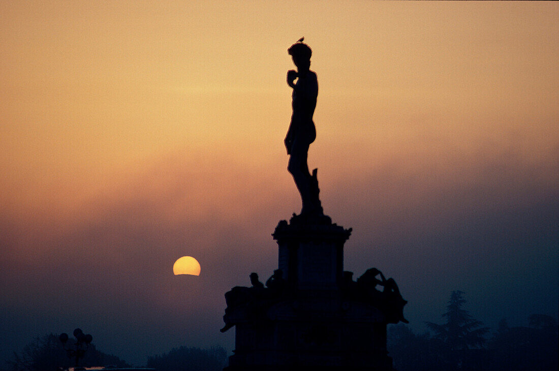 Skulptur, David, von Michelangelo, Piazzale Michelangelo, Florenz Toskana, Italien