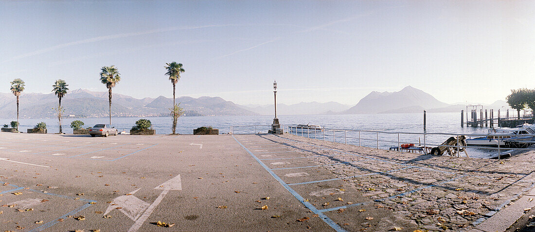 Parkplatz am Lago Maggiore, Stresa, Italien