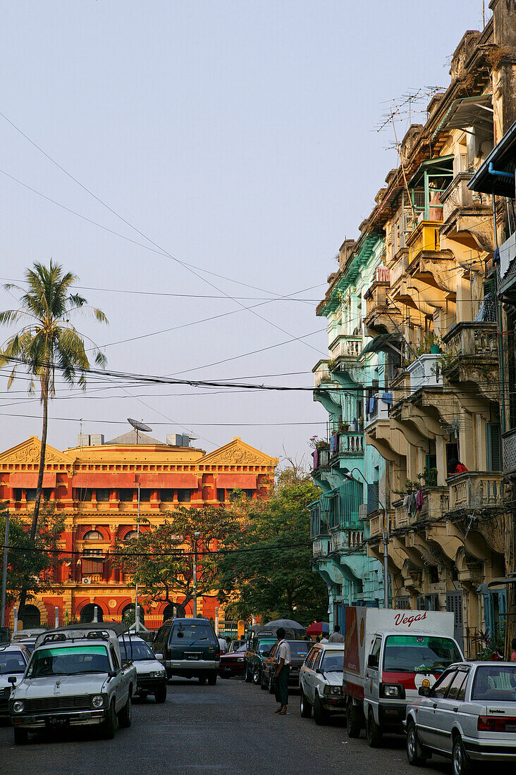 Colonial architecture, Yangon, Koloniale Architektur, Rangun, Yangon