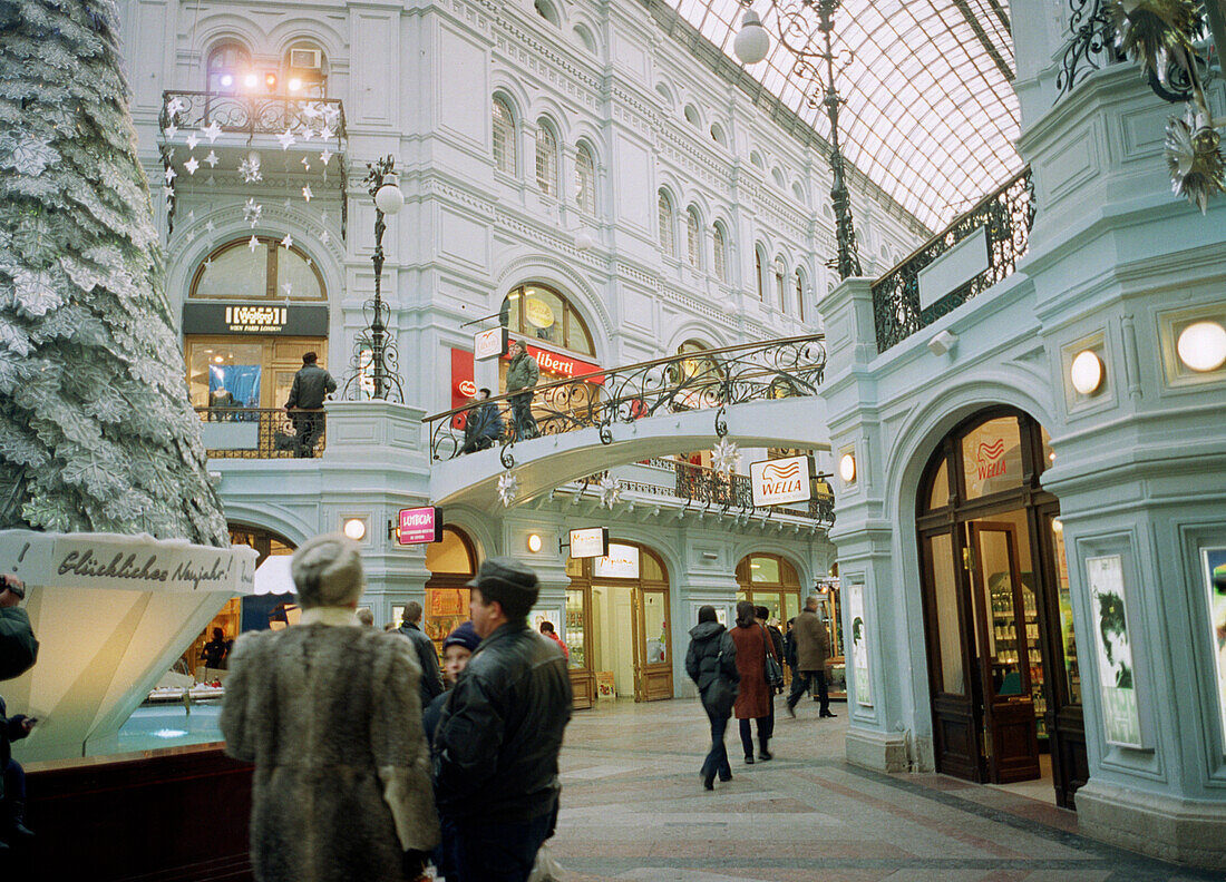 GUM Kaufhaus, Roter Platz, Moskau, Russland