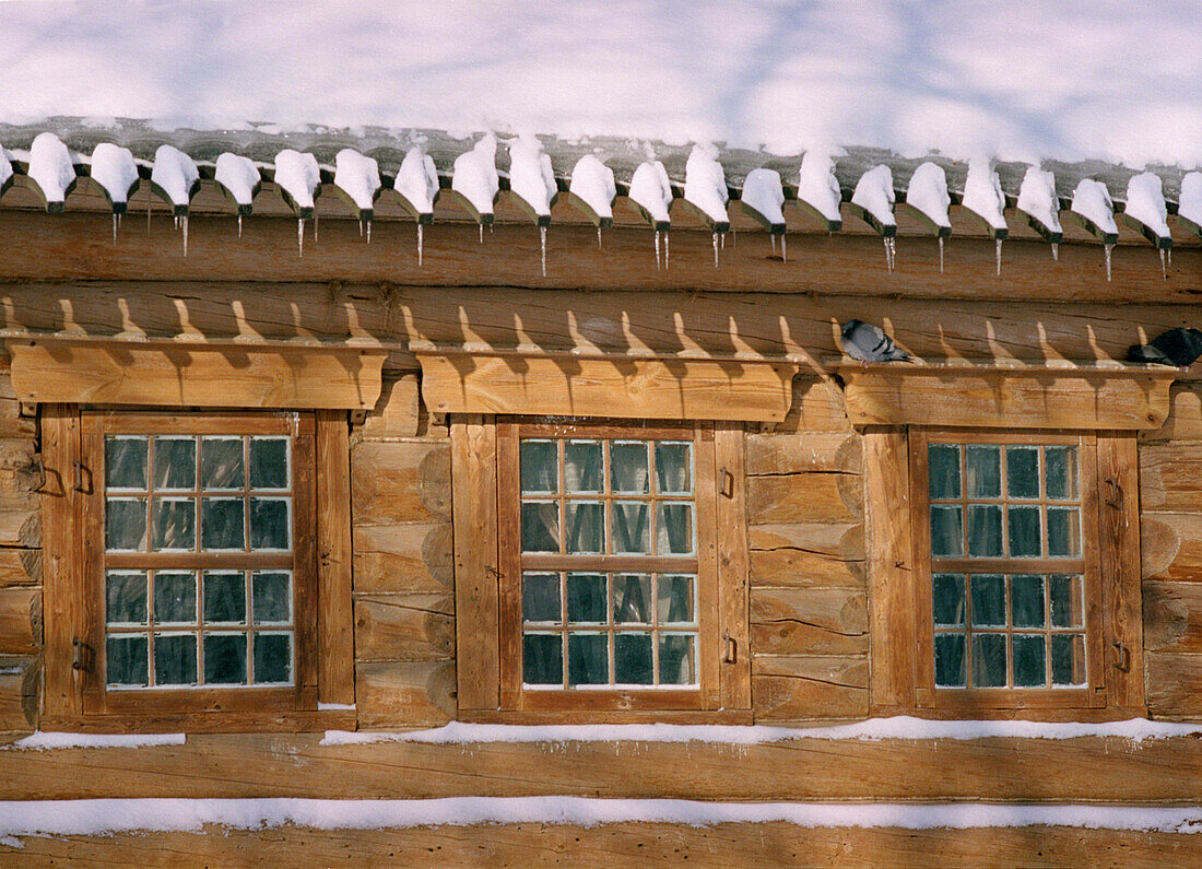 Holzhaus in Kolomenskoye, Moskau, Russland