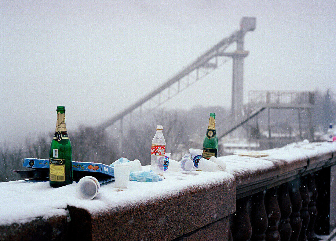 Empty bottles, Sparrow Hills Moscow