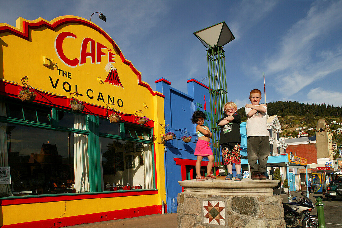 Cafes, Lyttelton, Banks Peninsula, Colourful Cafes, London Street, South Island