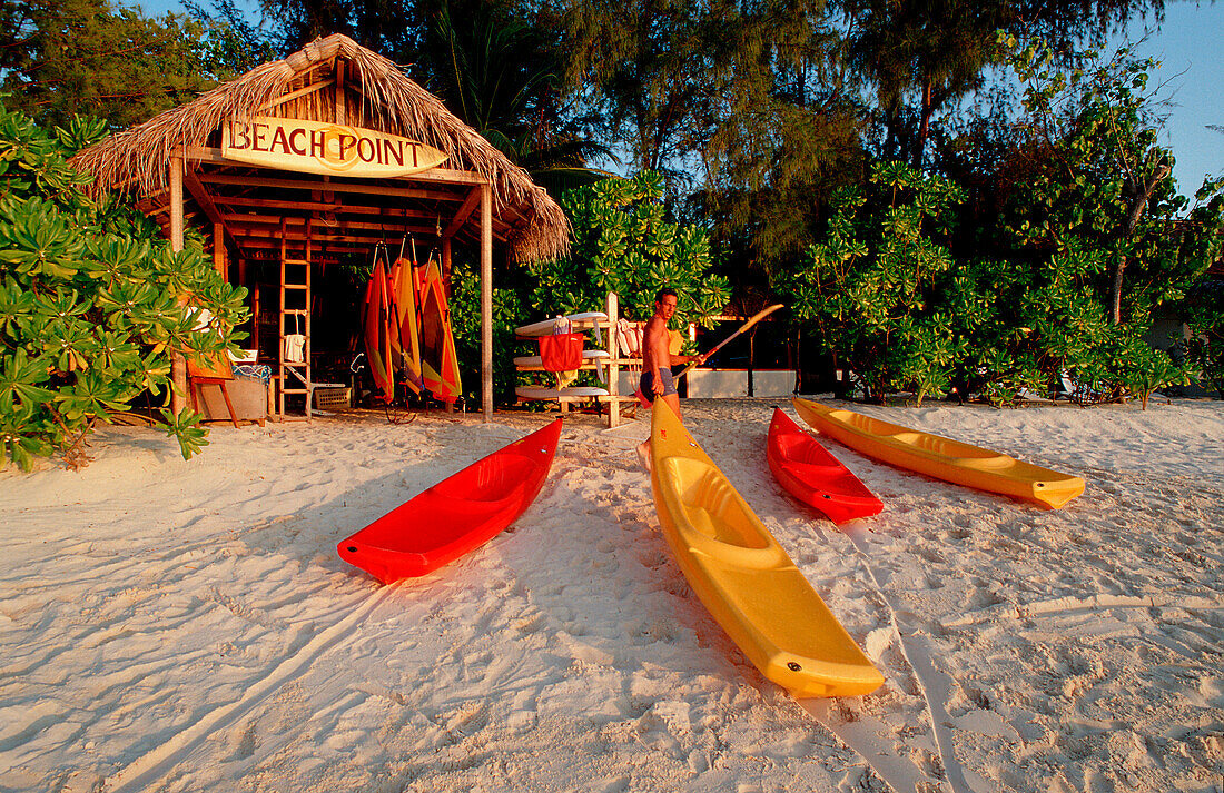 Surfing school at a maldive Tourist Resort, Maldive Islands, Maldives