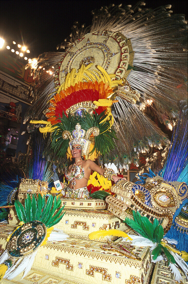 Gala zu Wahl der Karnevalskönigin, Santa Cruz de Tenerife Teneriffa, Kanaren, Spanien