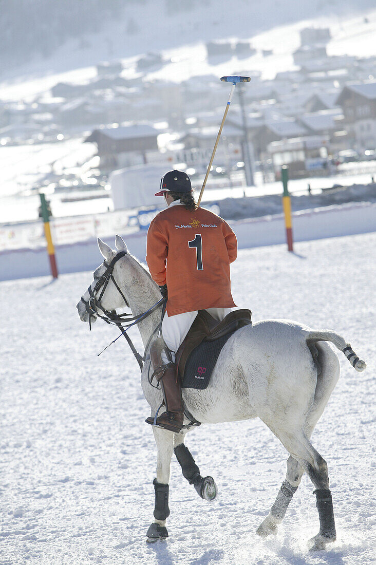 Polo on snow, International tournament in Livigno, Italy