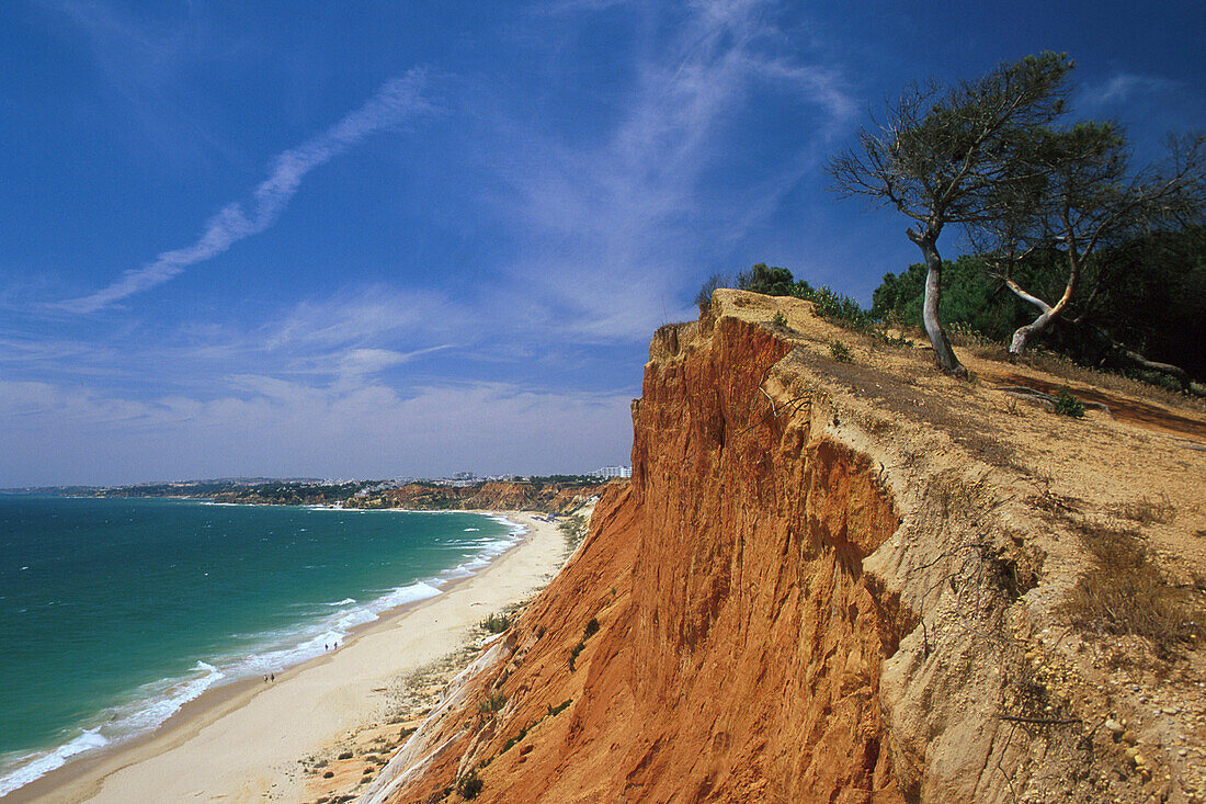 Falésia-Strand, Praia da Falésia, bei Vilamoura, Algave Portugal