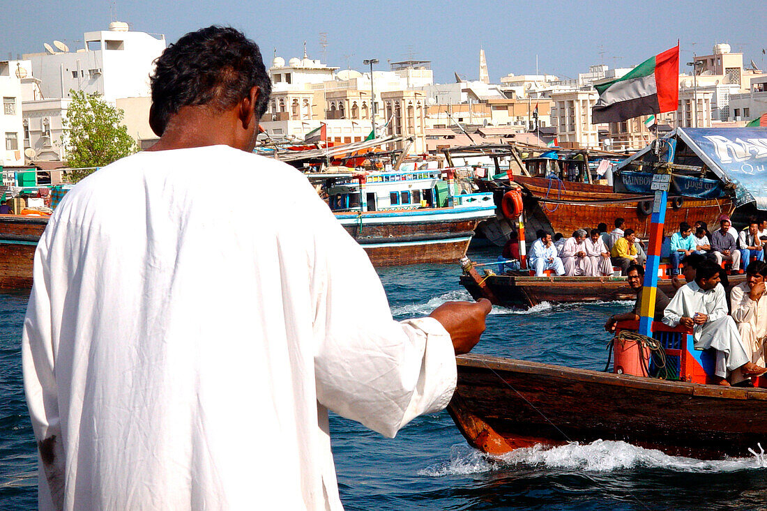 Abras auf dem Dubai Creek, Dubai, Vereinigte Arabische Emirate