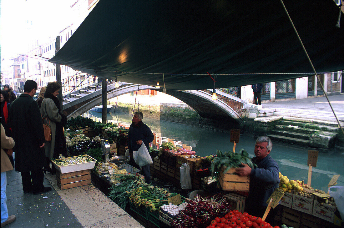 Gemüsehändler, Venedig, Italien