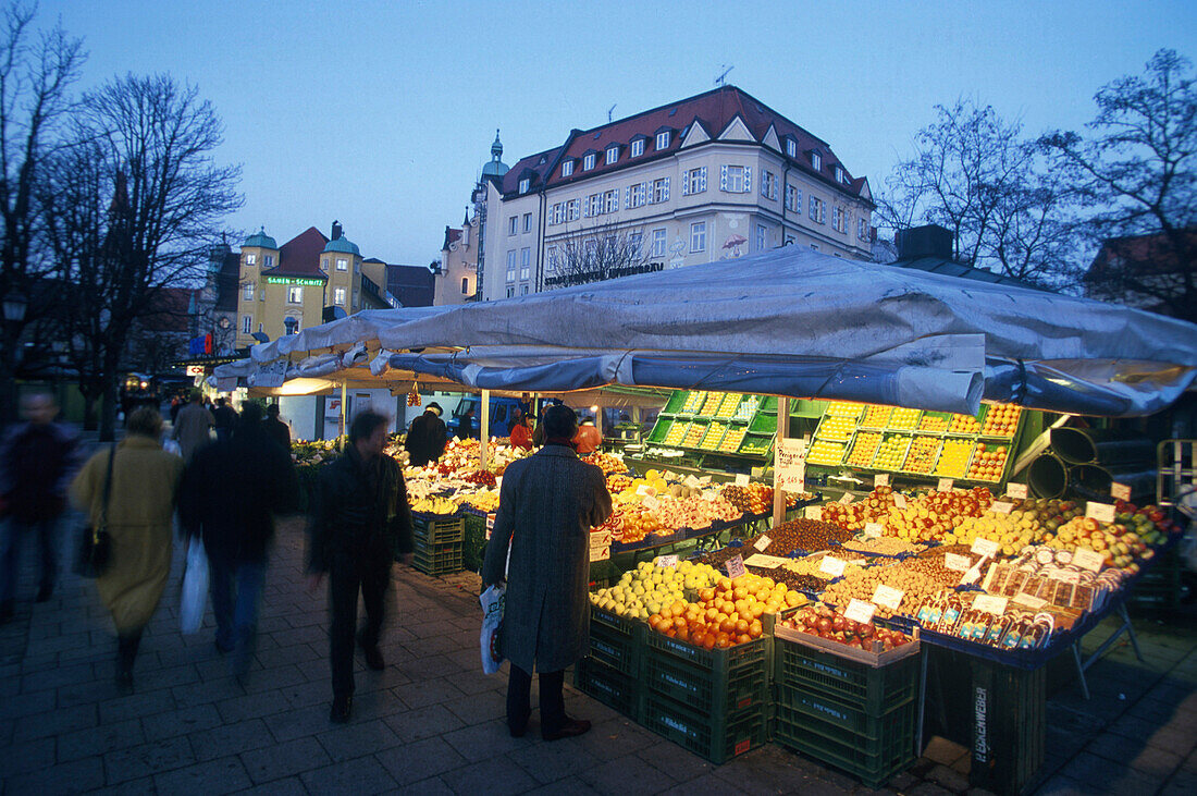 Viktualienmarkt, Muenchen, Bayern Deutschland