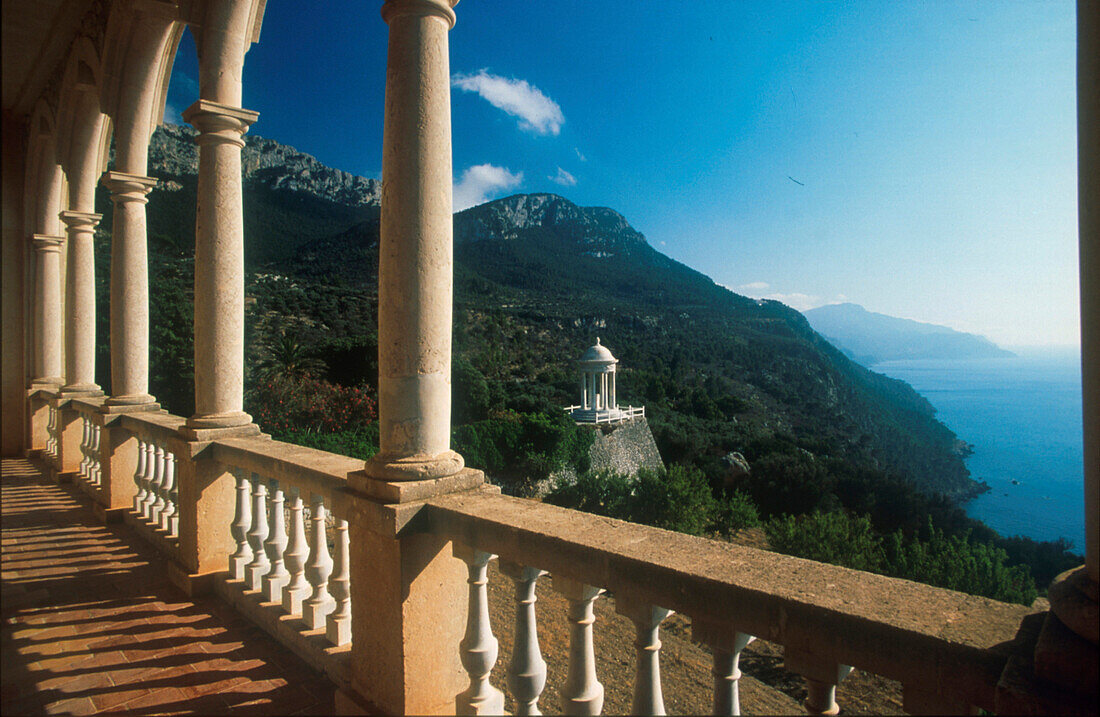 Aussicht von Son Marroig, Nordkueste, Mallorca Balearen, Spanien