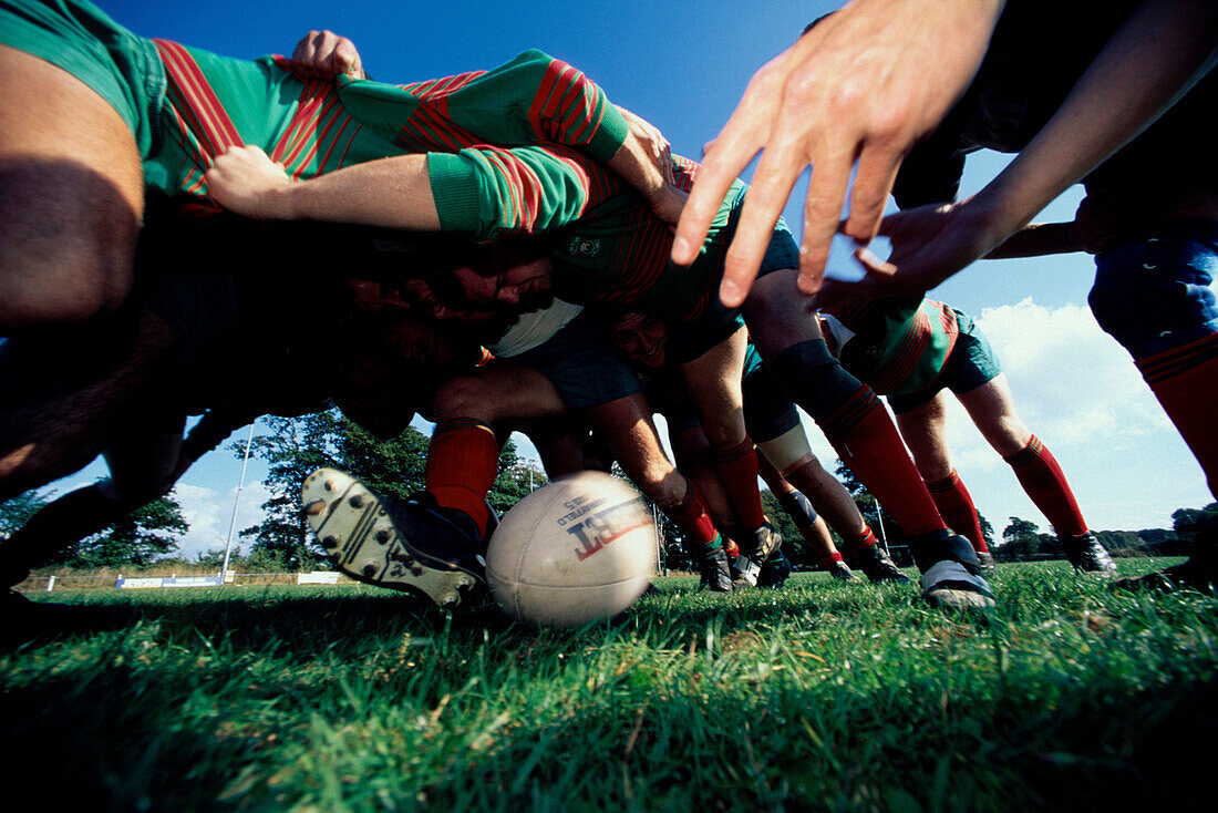 Rugby-Match, Pwllheli, Anglesey, Nordwales Großbritannien