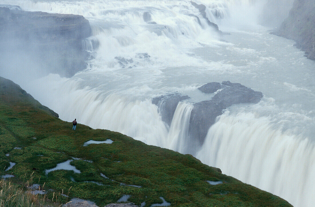Wasserfall, Gulfoss, Süden Island