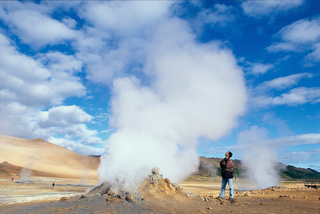 Geothermisches Feld Namaskard, Südlich des Myvatn Island