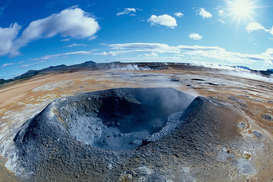 Geothermisches Feld Namaskard, Südlich des Myvatn Island