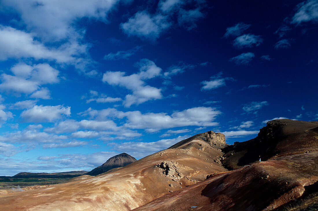 Wanderer, Hjldarfjall am Myvatn Island