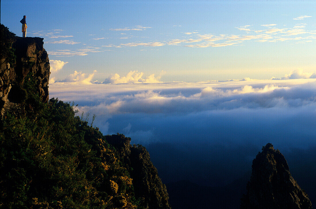 Bene, Blick vom Maido in der Cirque, de Mafate Insel, La Réunion, Ind. Ozean