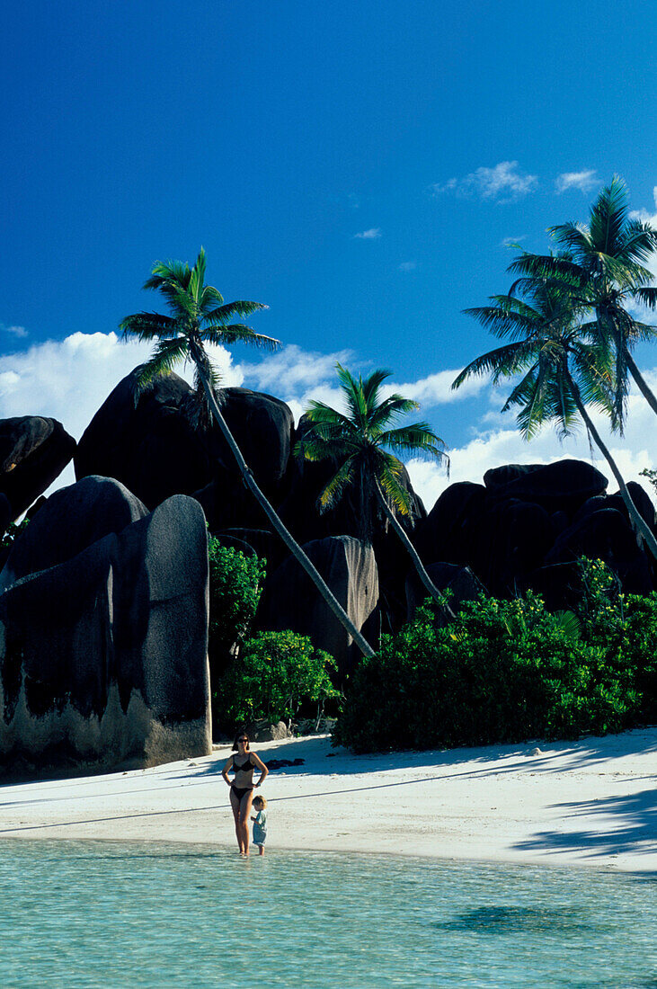 Strand, Anse Source d´Argent, La Digue Seychellen