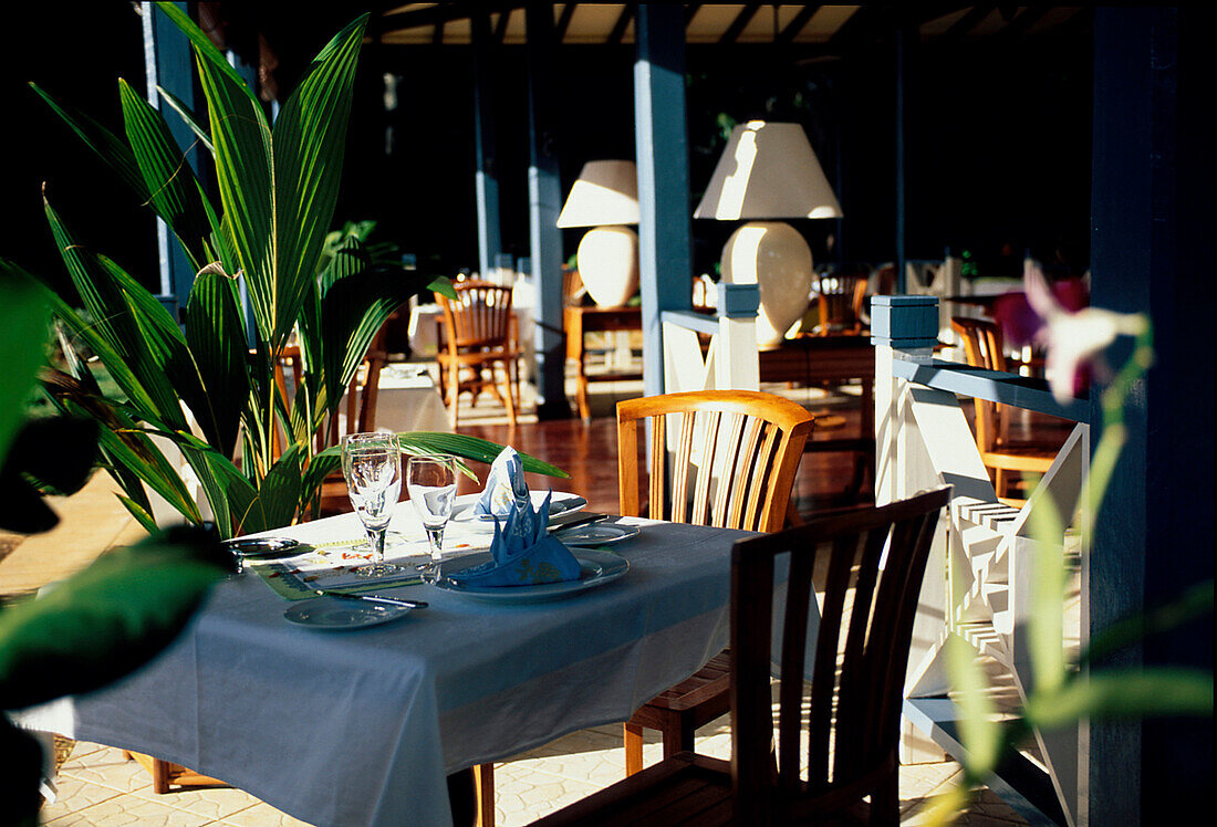 Restaurant Anonyme Island Resort, Anonyme Island, Mahe Seychellen