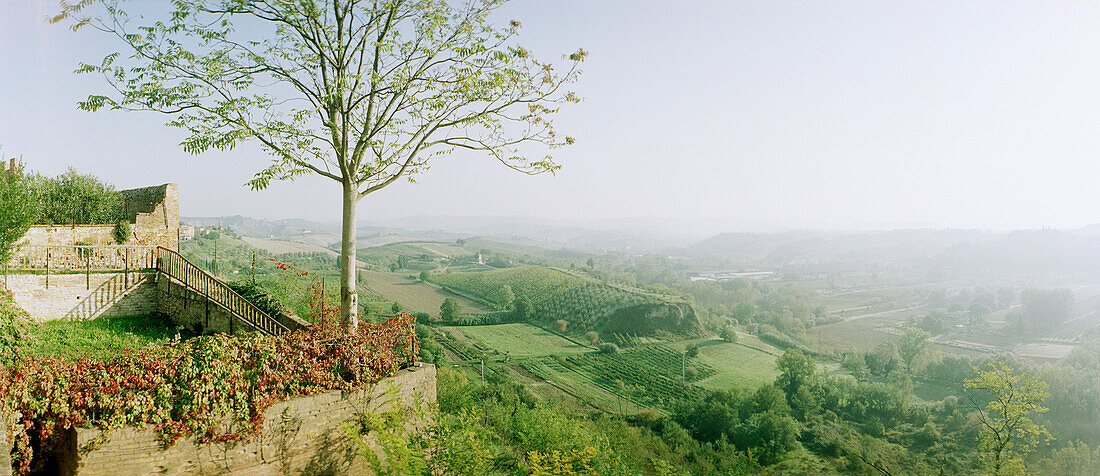 Ausblick von San Gimignano, Toskana, Italien