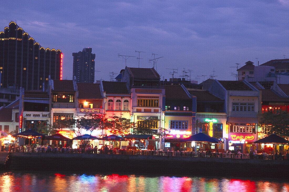 Boat Quay, Restaurants and Bars, Singapore River Singapore, Asia