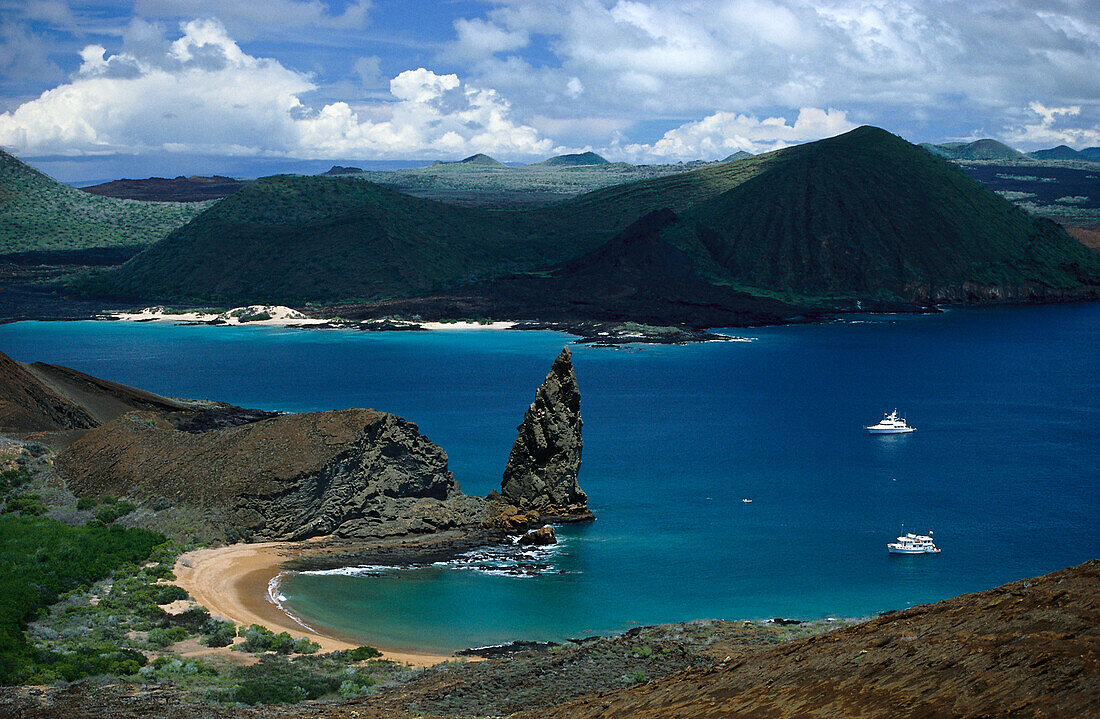 Pinnacle Rock, Isla Bartolomé, Galapagos Inseln, Ecuador, Südamerika
