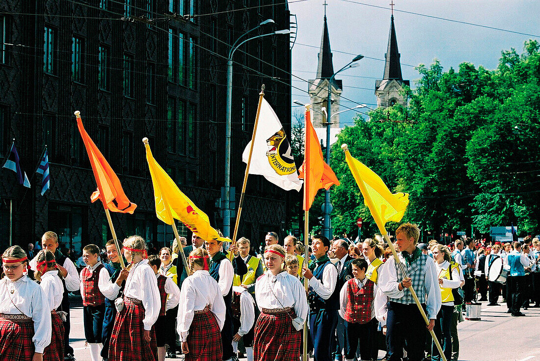 Traditional costumes, Tallinn Estonia