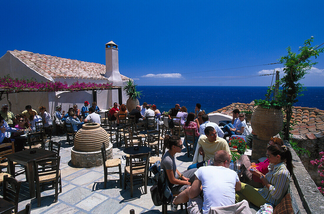 Restaurant in Monemvasia, Peloponnes, Griechenland
