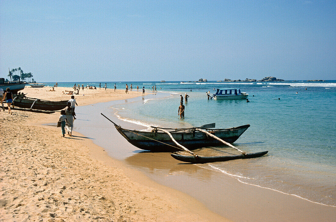 Hikkaduwa beach, Sri Lanka, Strand von Hikkaduwa, Ceylon Hikkaduwa beach