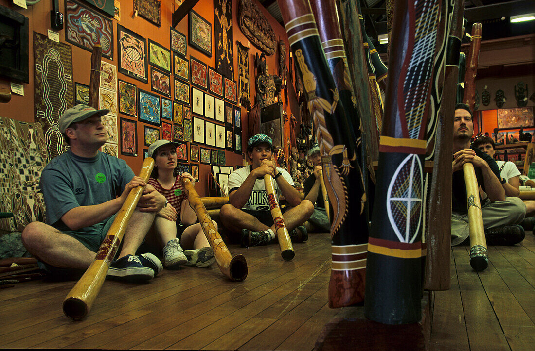 Souvenir shop, Didgeridoo lessons, Souvenir shop, Queensland, Australia