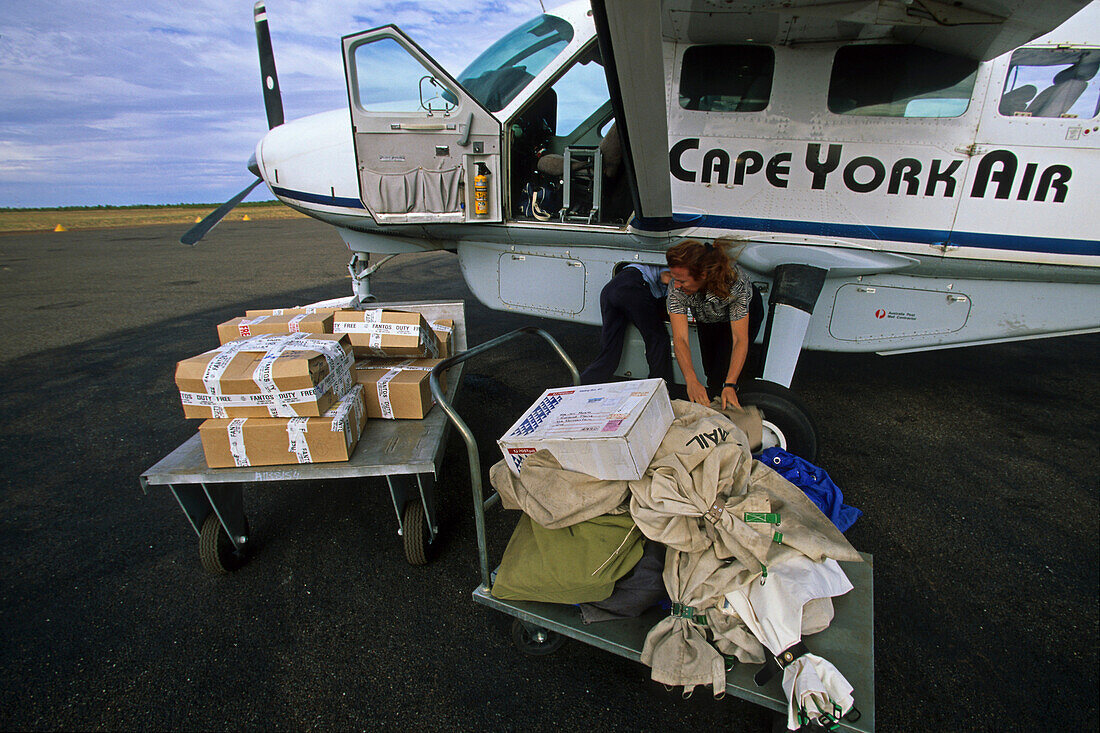Mail flight, Cape York Peninsula, Australien, Queensland, Postflug Cape York Peninsula. Scenic flight with the post.