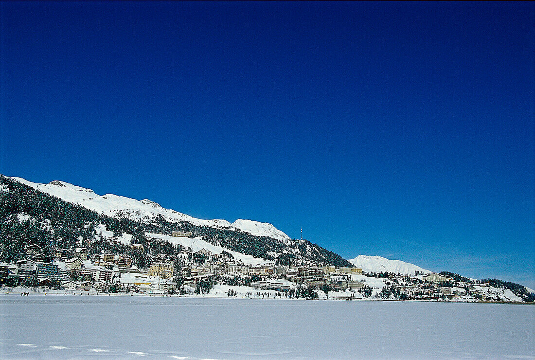 St. Moritz in winter, Grisons Switzerland