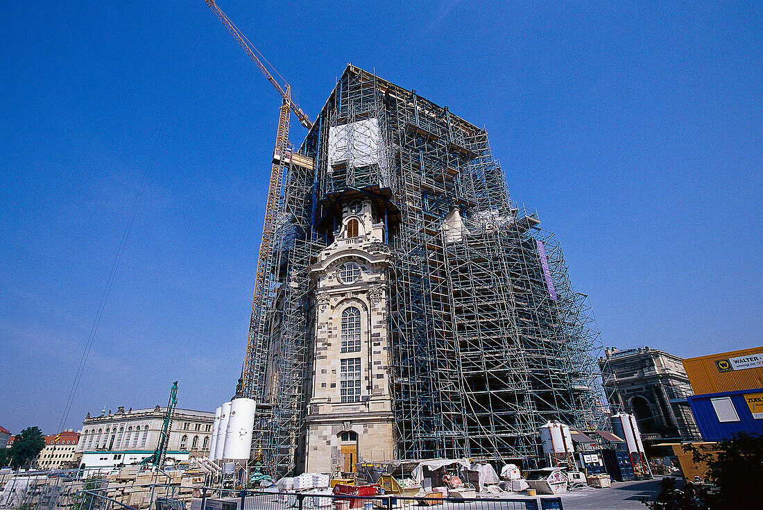 Frauenkirche, Building site, Dresden, Saxony Germany