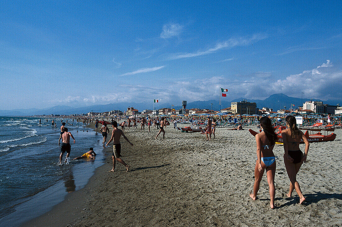 Beach, Viareggio, Tuscany Italy