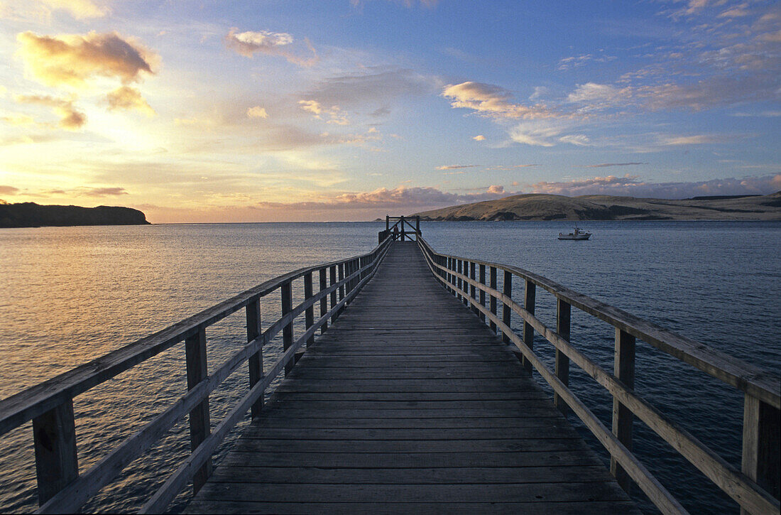 Jetty, Hokianga Harbour entrance, west coast North Island