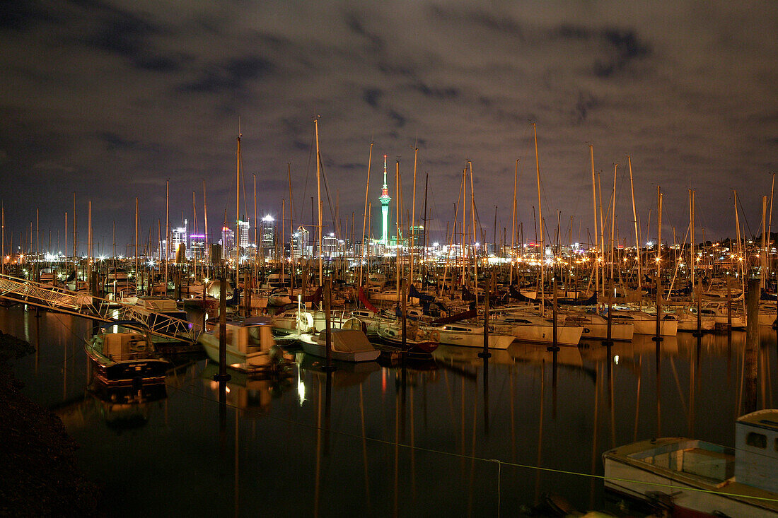 Skyline, waterfront, Auckland, North Island