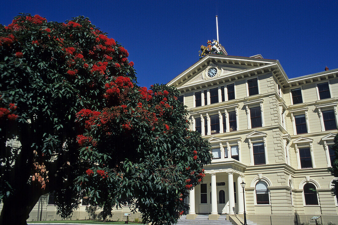 Old Parliament, second largest timber building in the world, capitol, Wellington, North Island, New Zealand