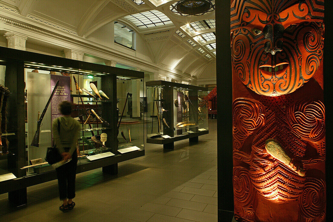 War Memorial Museum, Maori story and culture, Park Auckland Domain, North Island, Auckland, New Zealand